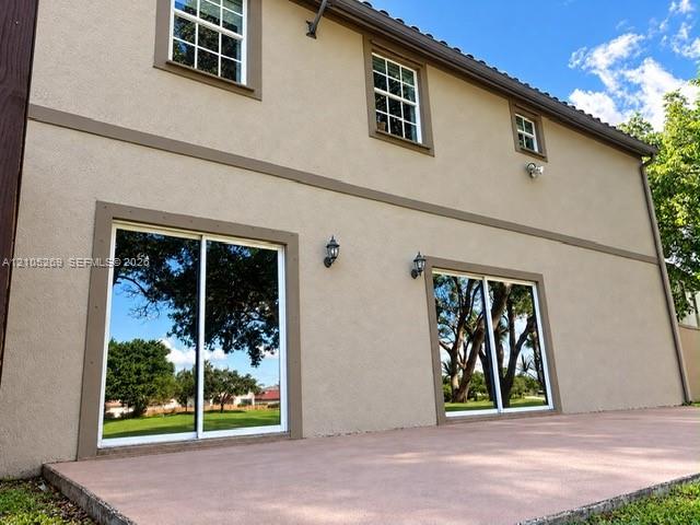 Fachada posterior del townhouse