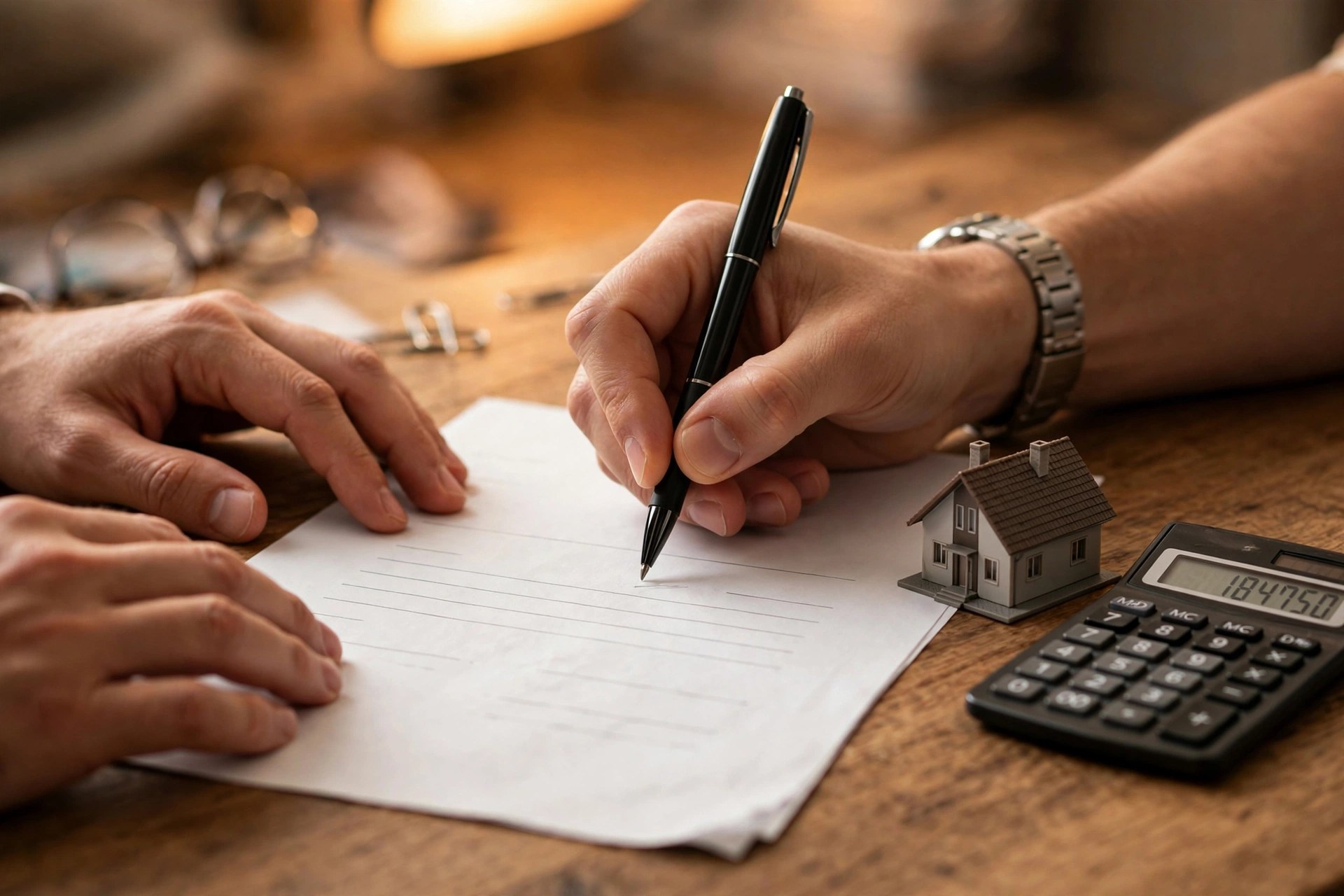 Firma de documentos hipotecarios